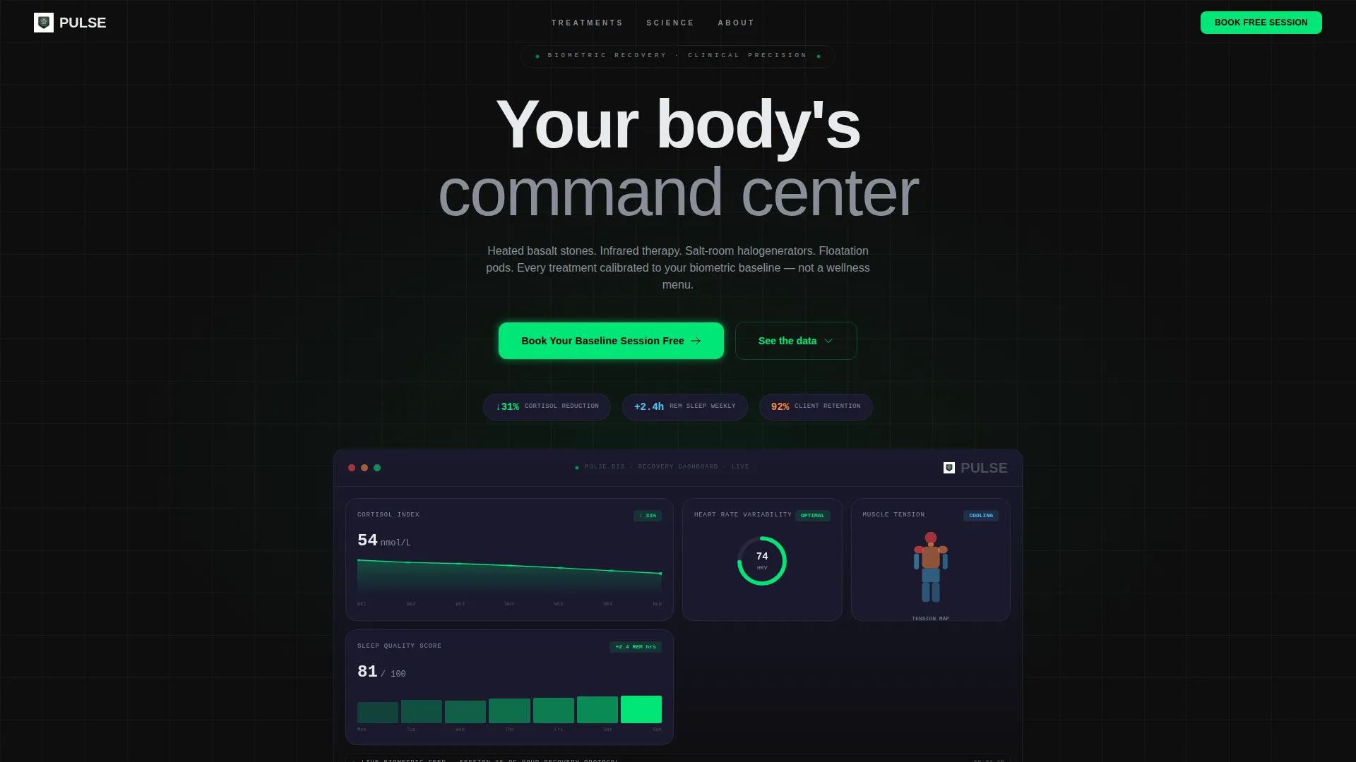 Spa & Wellness Center Complete Booking Website Template