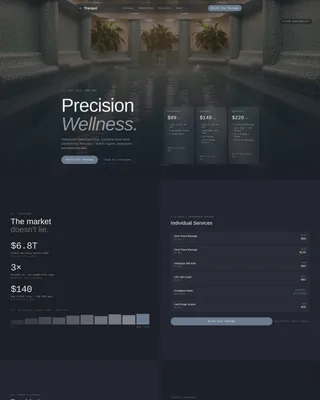 Spa & Wellness Center Pricing Website Template