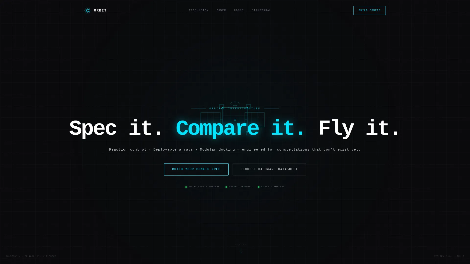 SpaceTech Startup Specialist Professional Website Template