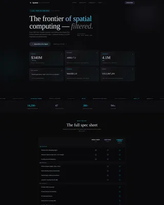 Computing Newsletter Landing Page Template
