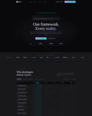 XR Spatial Computing Landing Page Template