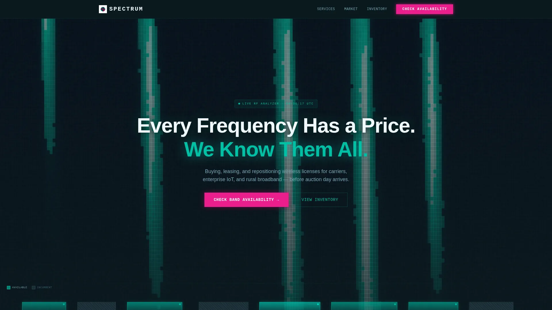 Frequency Brokerage Landing Page Template