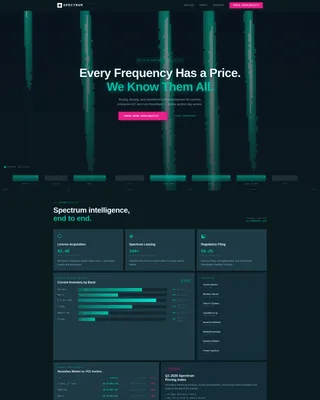 Frequency Brokerage Landing Page Template