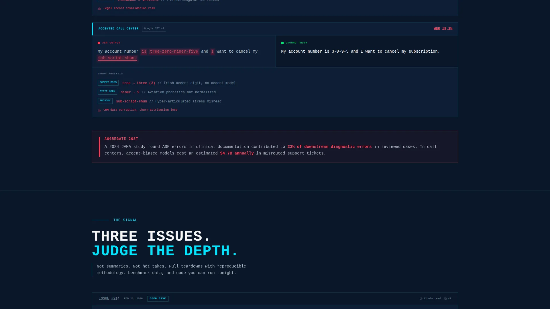 Speech Recognition Landing Page Template