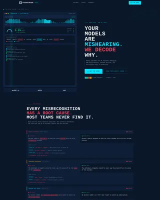 Speech Recognition Landing Page Template
