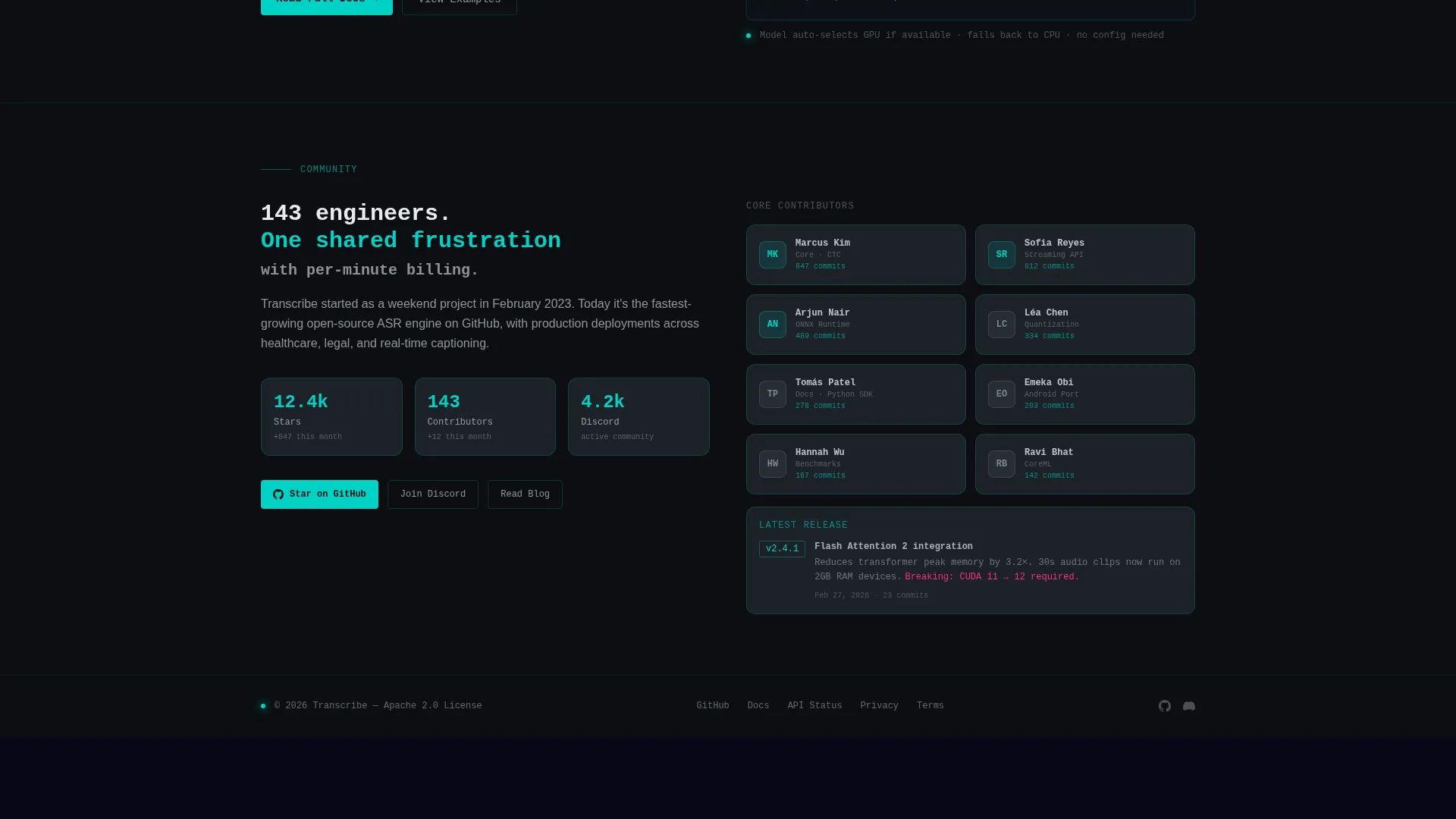 Speech Recognition Landing Page Template