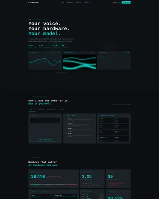 Speech Recognition Landing Page Template