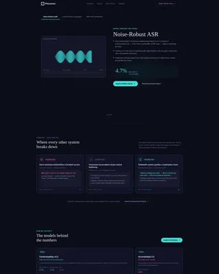 Speech Recognition Research Lab Landing Page