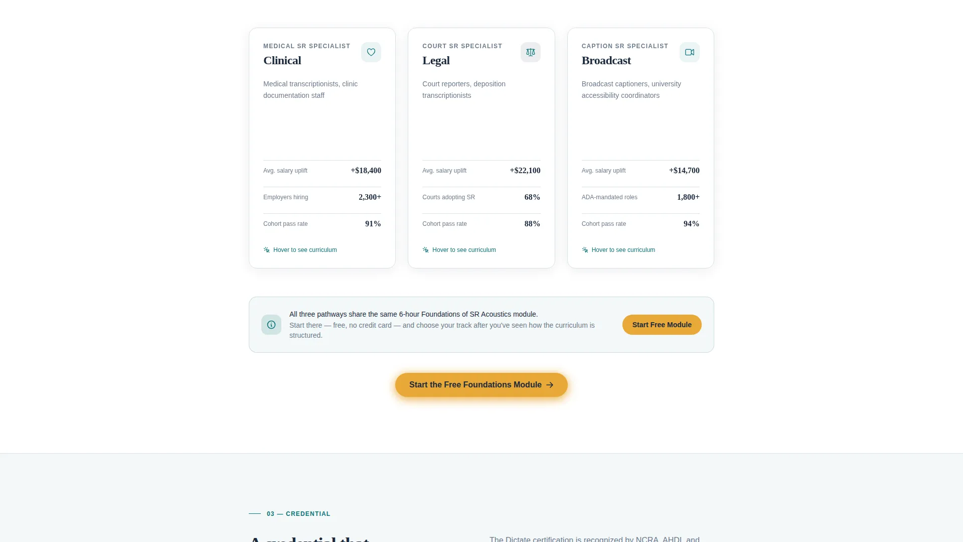 Premium Recognition Landing Page Template