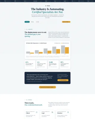 Premium Recognition Landing Page Template