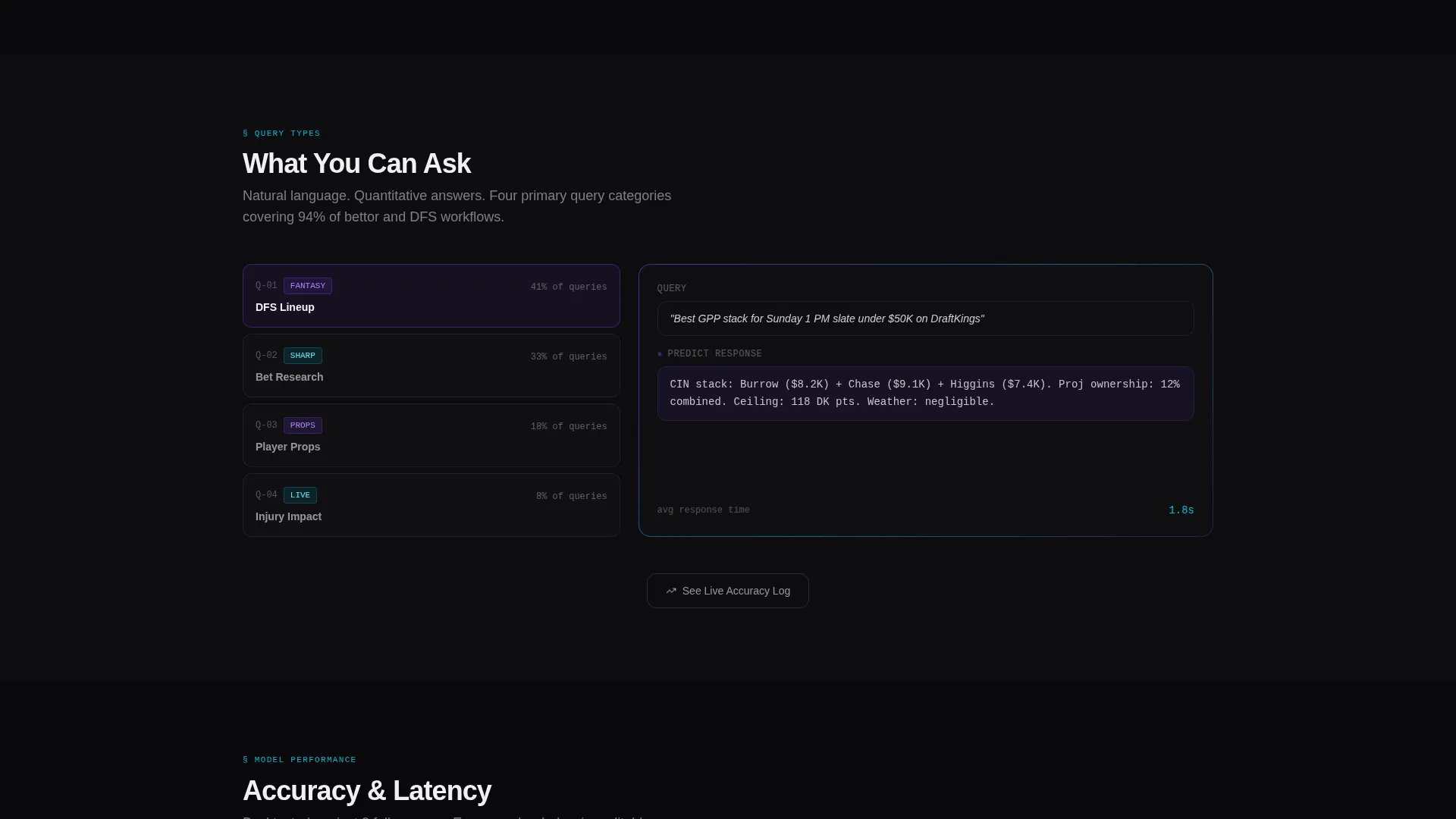 Sports AI Chatbot Landing Page Template