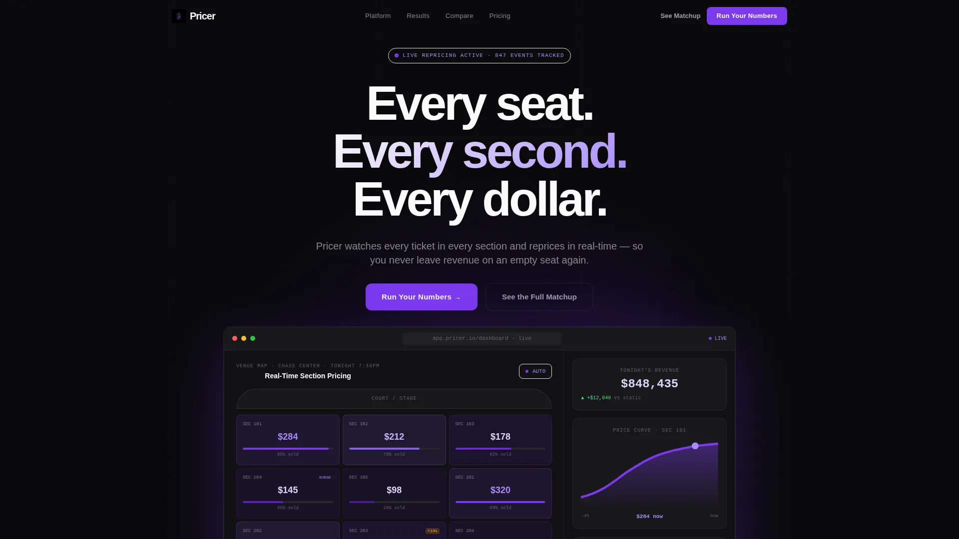 Sports AI Price Optimization Landing Page Template