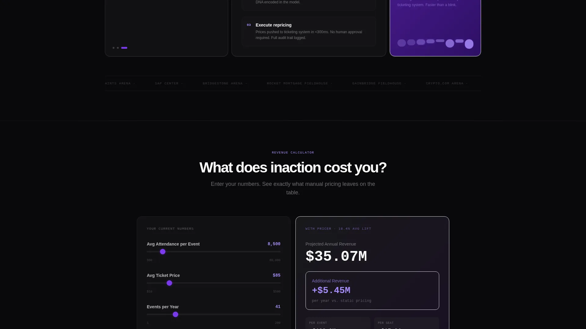 Sports AI Price Optimization Landing Page Template