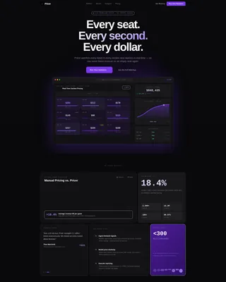 Sports AI Price Optimization Landing Page Template