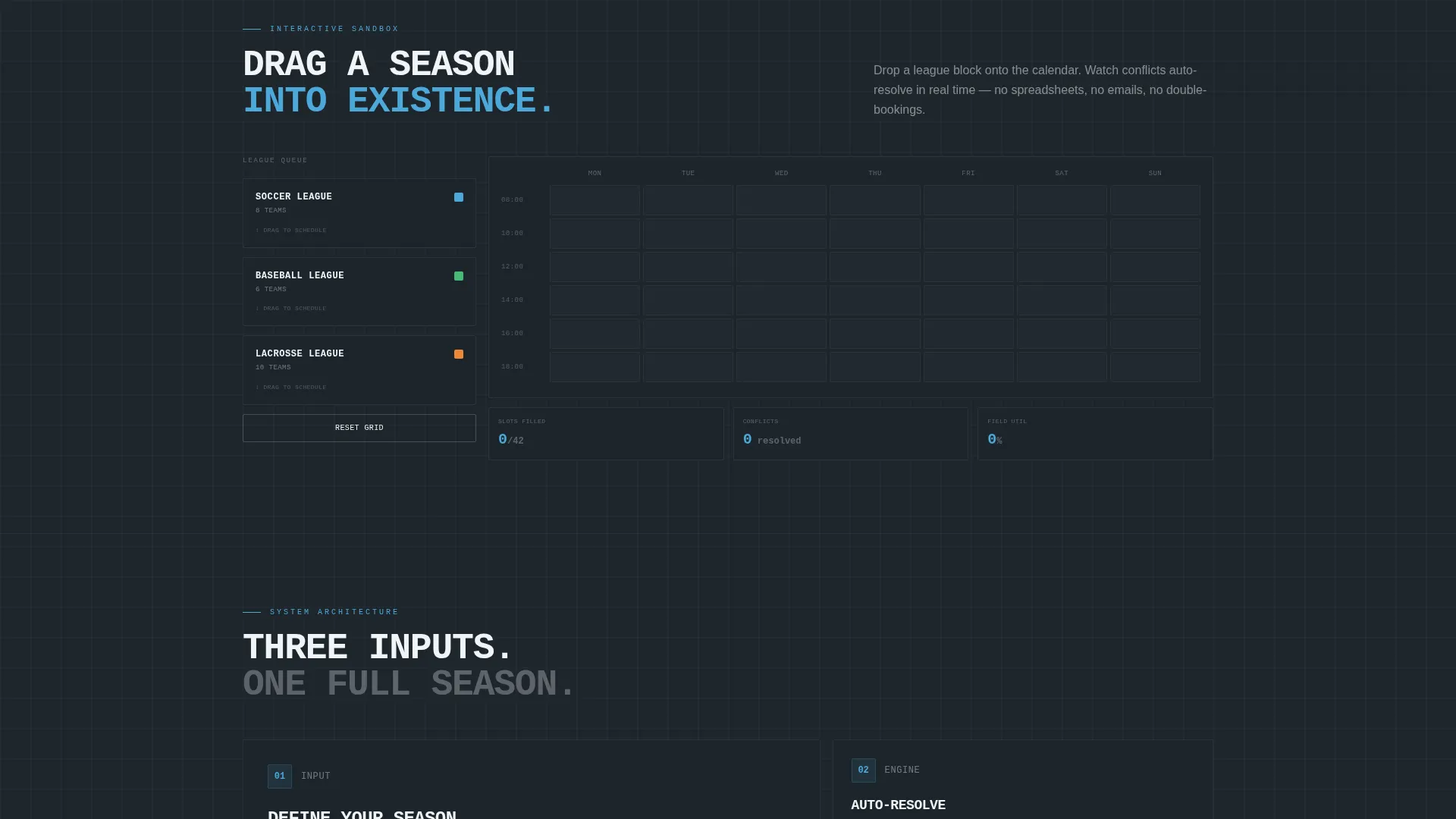 Sports Booking Software Landing Page Template