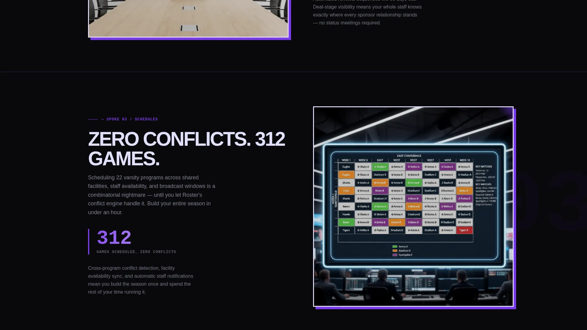 Bold Brutalist Sports CRM Landing Page Template