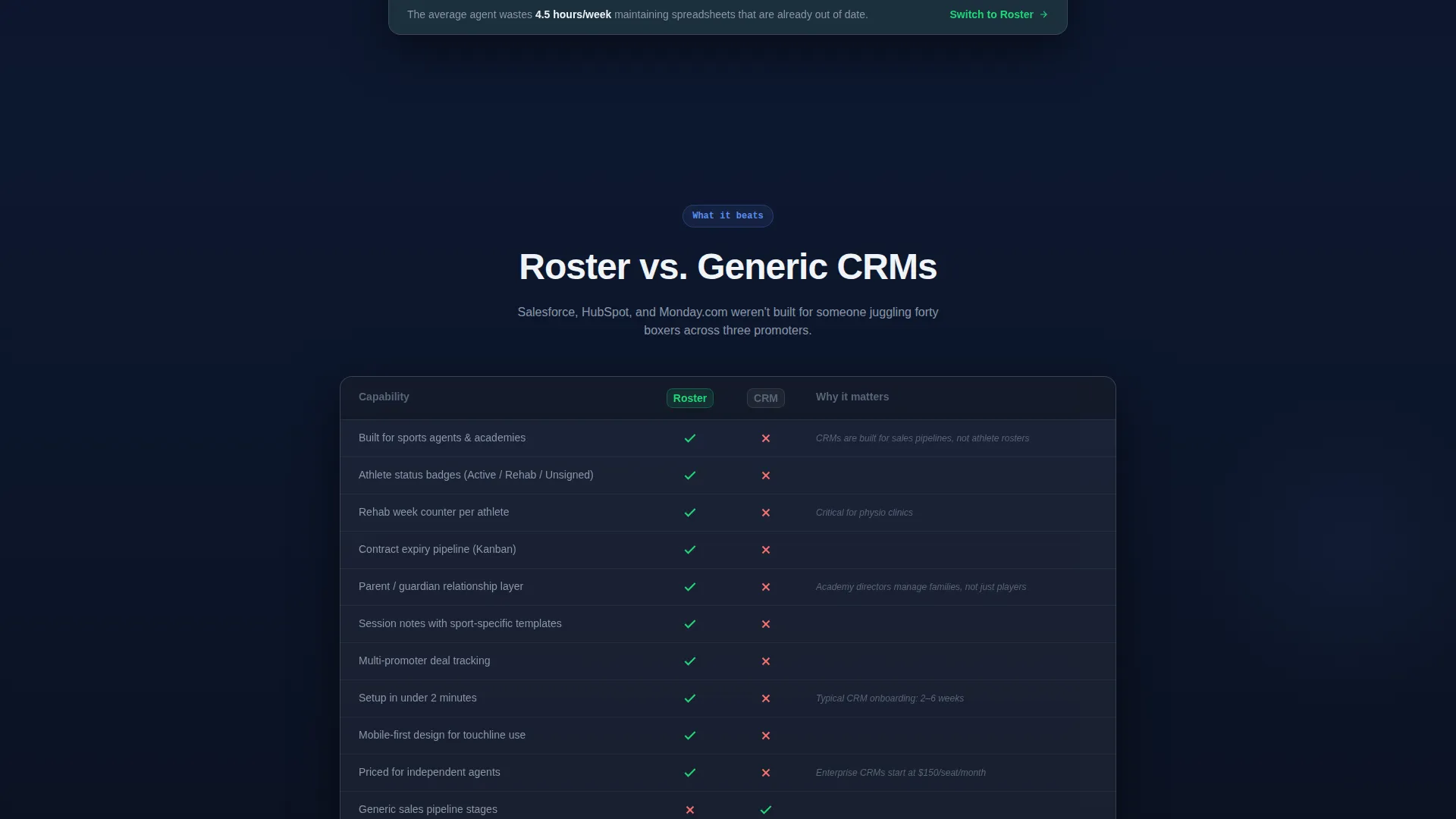 Sports Client Management Landing Page Template