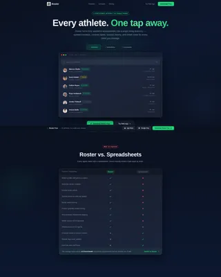 Sports Client Management Landing Page Template