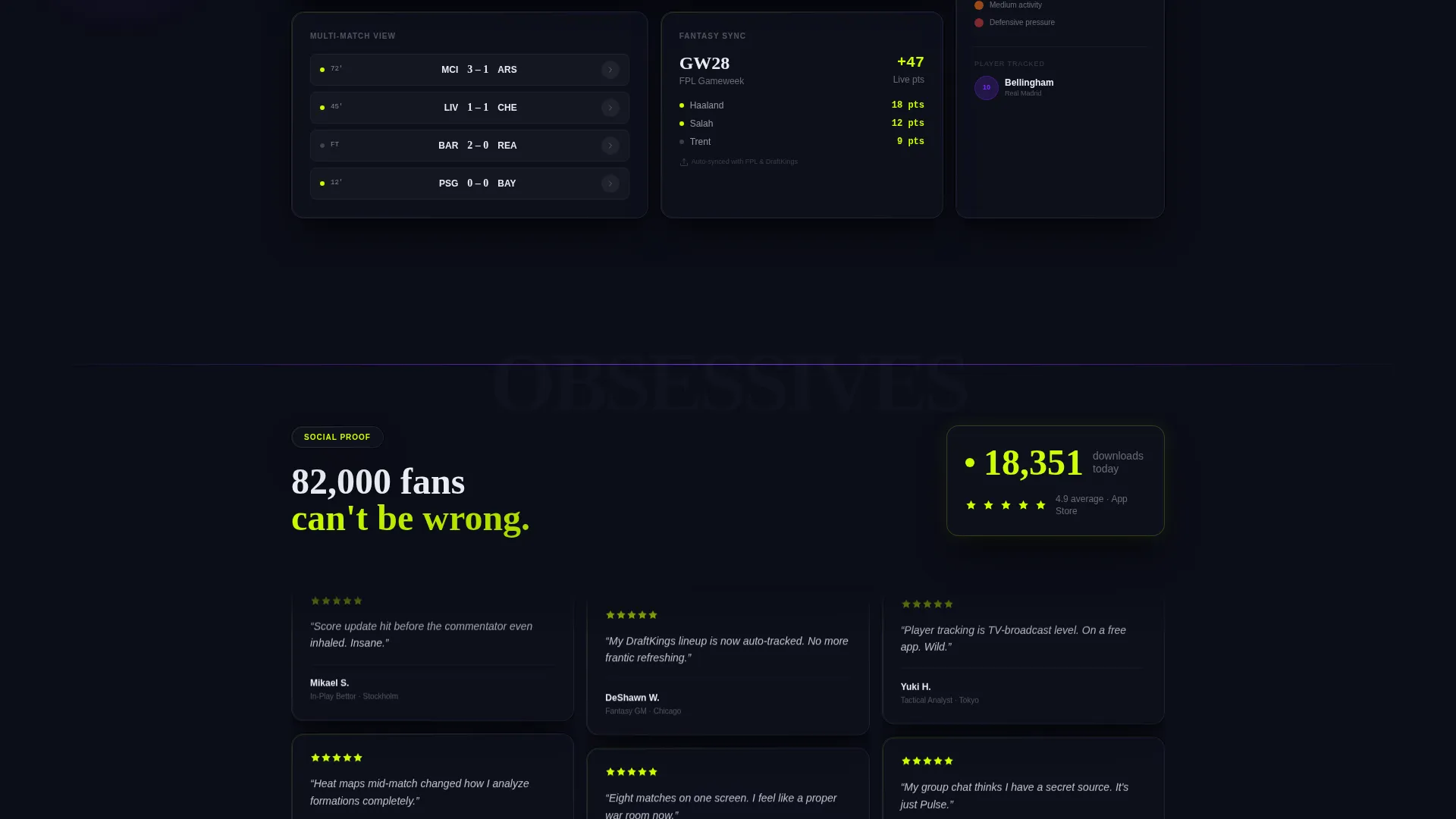 Dynamic Sports App Landing Page Template