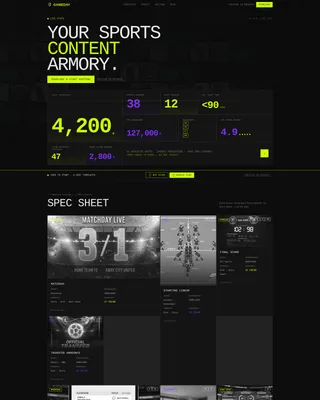 Sports Social Media Template Landing Page