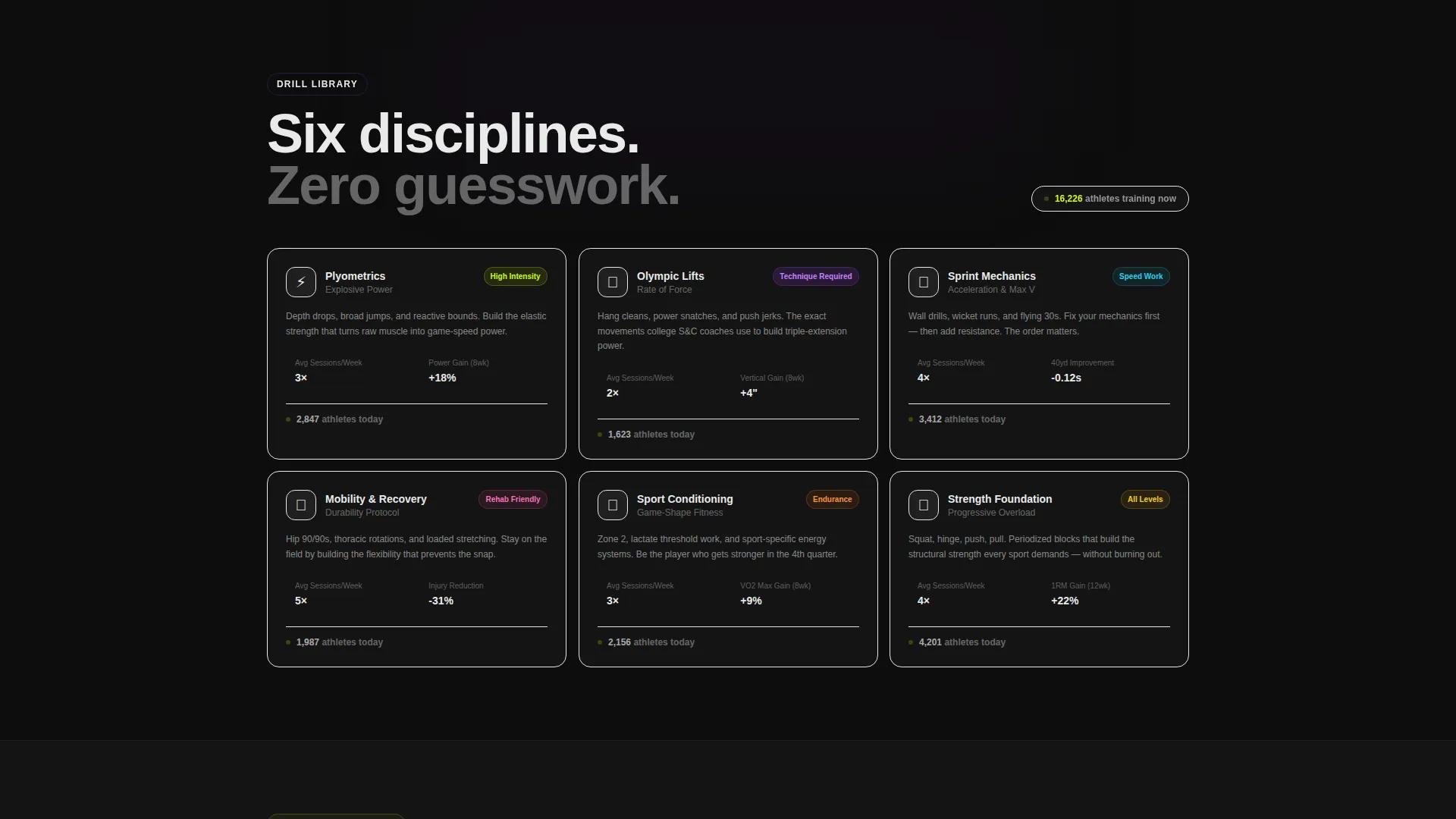 Sports Training Landing Page Template