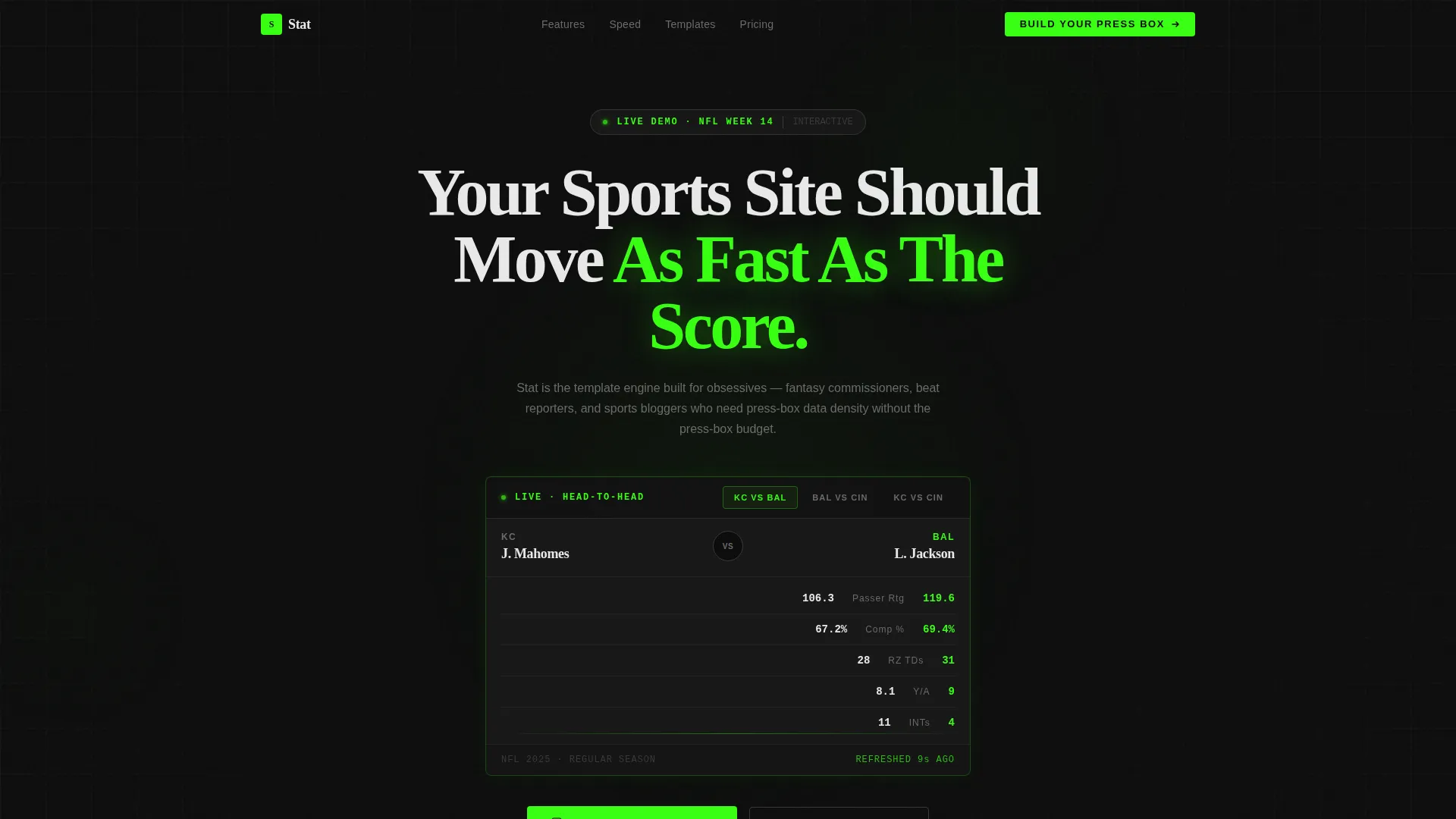Athletic Performance Landing Page Template