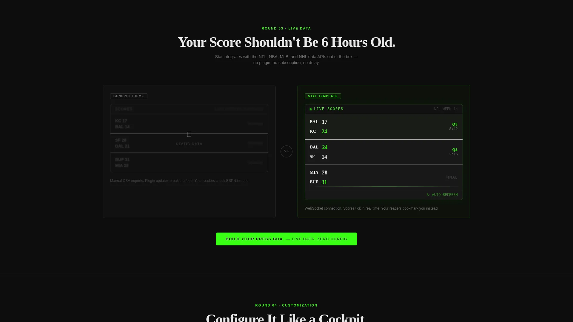 Athletic Performance Landing Page Template