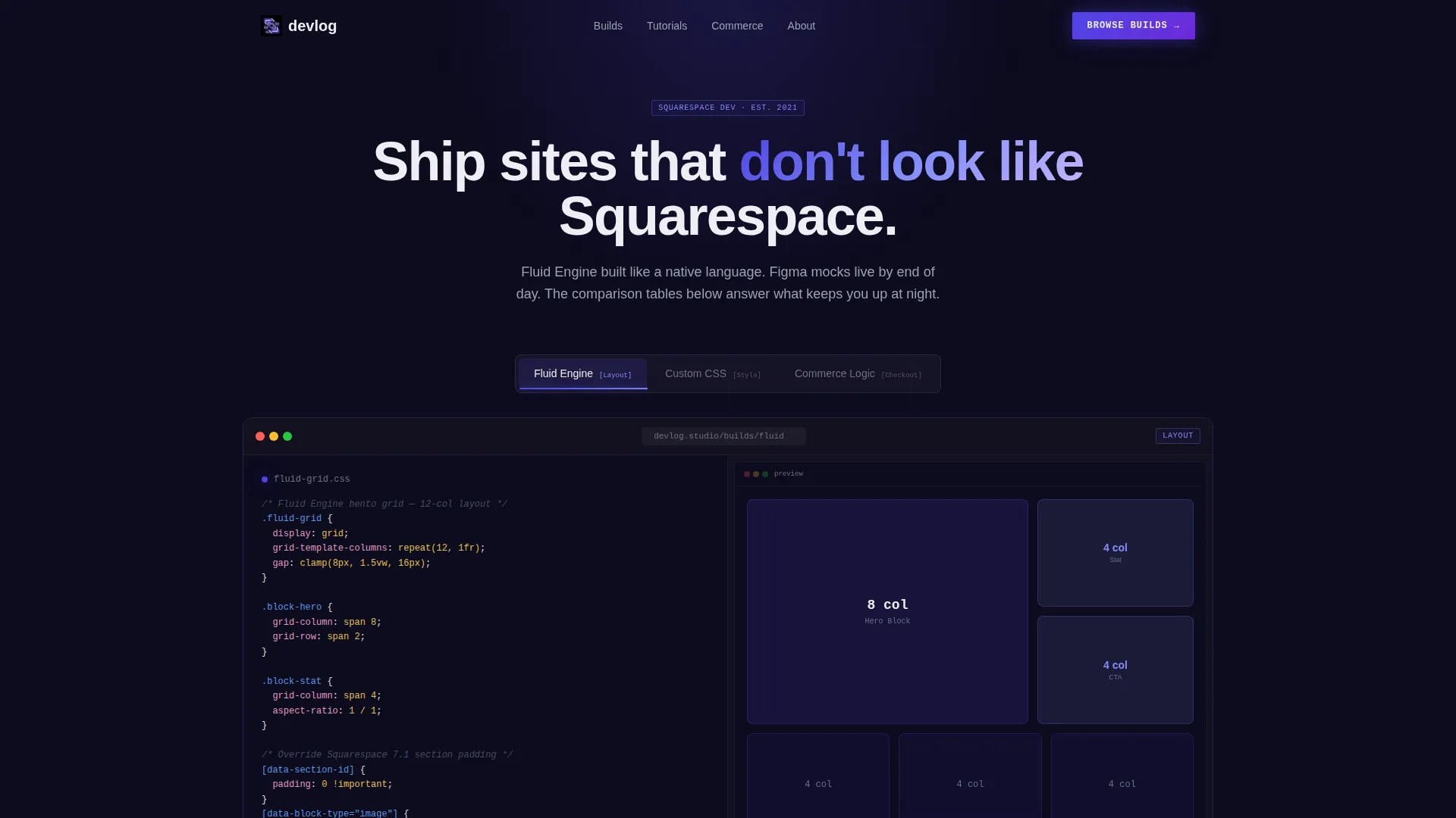 Electric Squarespace | Free Website Template | Rocket