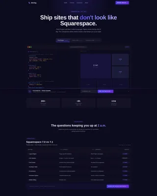 Electric Squarespace | Free Website Template | Rocket