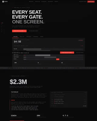 Stadium & Arena Management Software Landing Page
