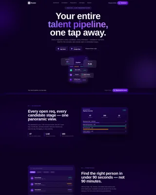 Staffing & Recruiting Portal Landing Page Template