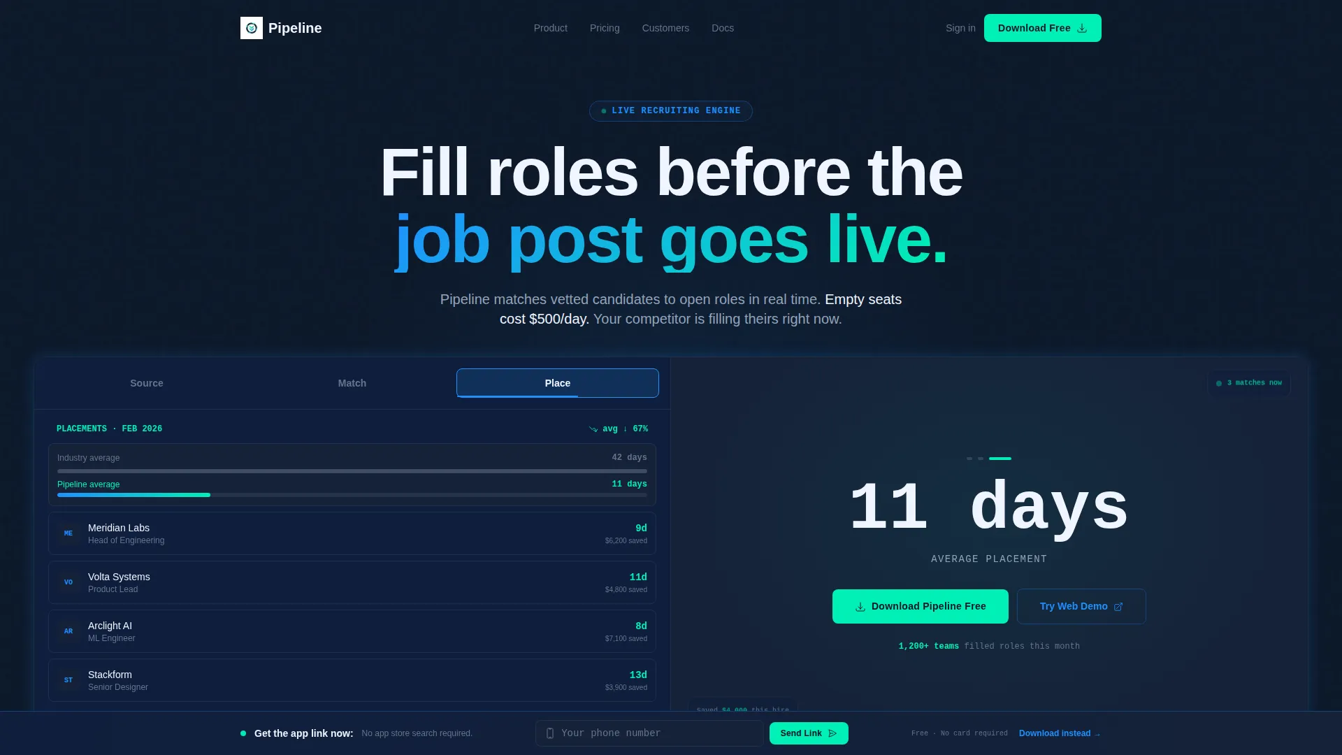 High-Velocity Recruiting Landing Page Template