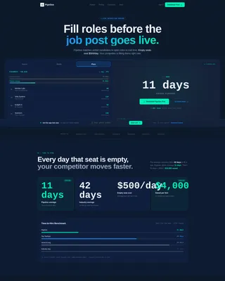 High-Velocity Recruiting Landing Page Template
