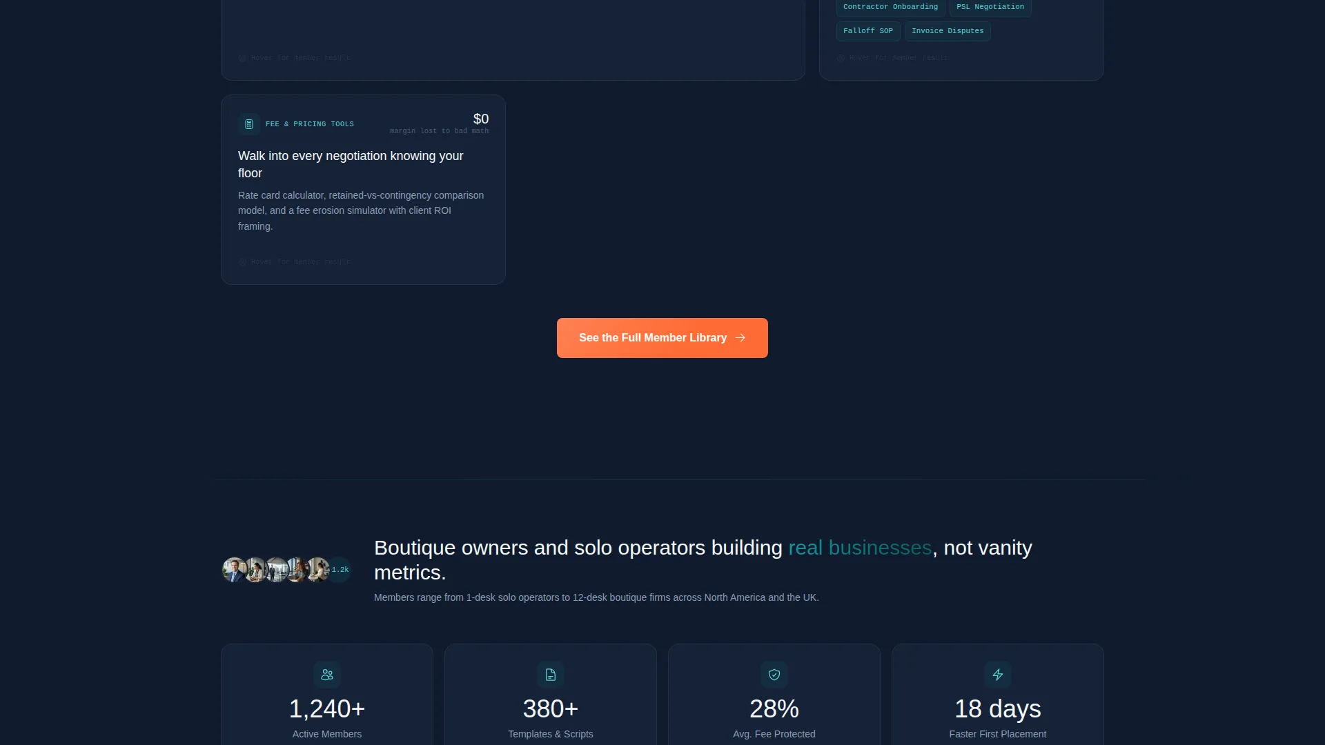 Recruiting Membership Landing Page Template