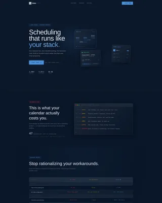 Scheduling Landing Page Template for Startups