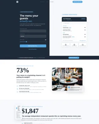 Bistro Booking Landing Page Template