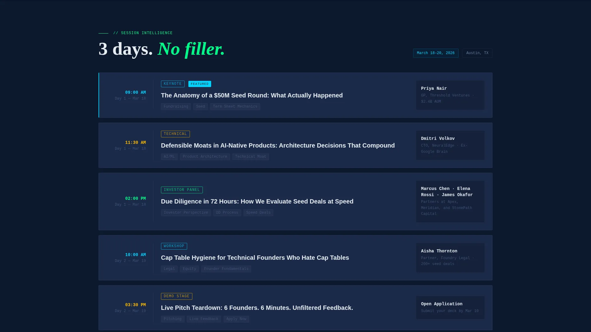 Startup Expo Landing Page Template
