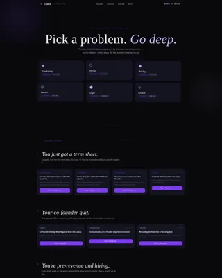Startup Knowledge Base Landing Page Template
