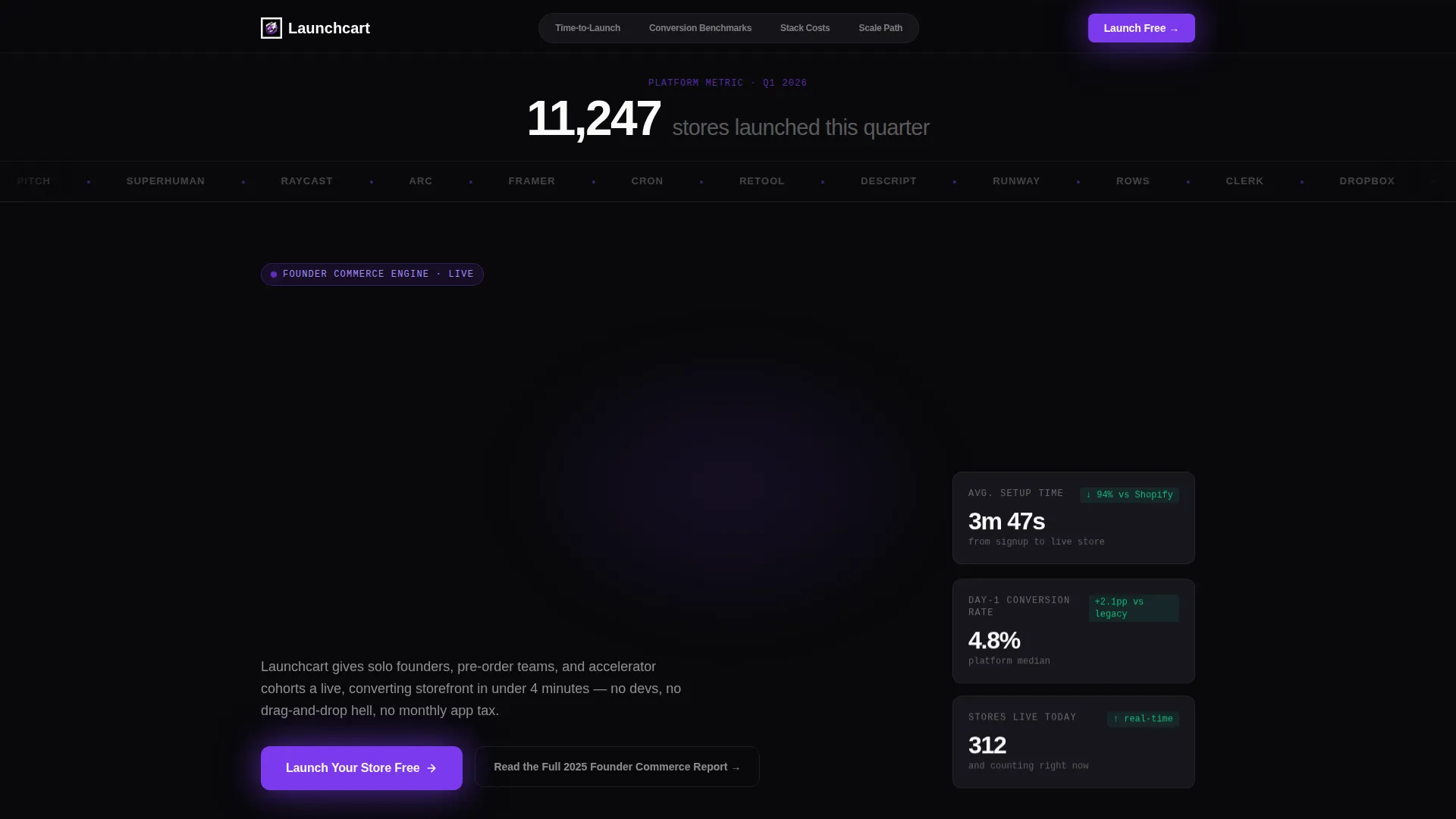 Startup Online Store Landing Page Template