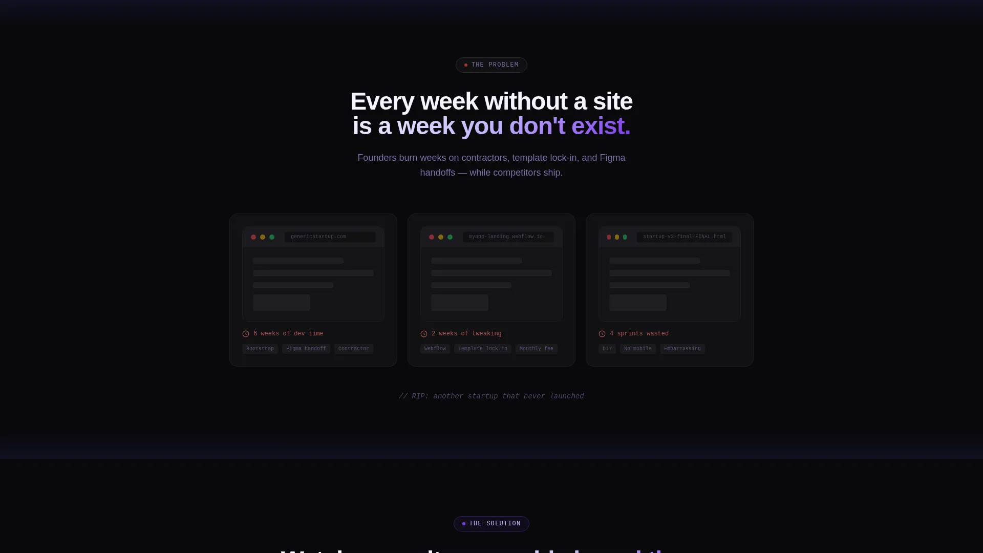 Startup Landing Page Template for Rapid Deployment
