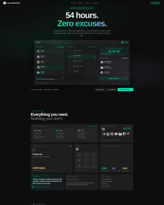 Startup Event Bento Grid Landing Page