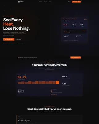 Steel Vertical SaaS Professional Website Template