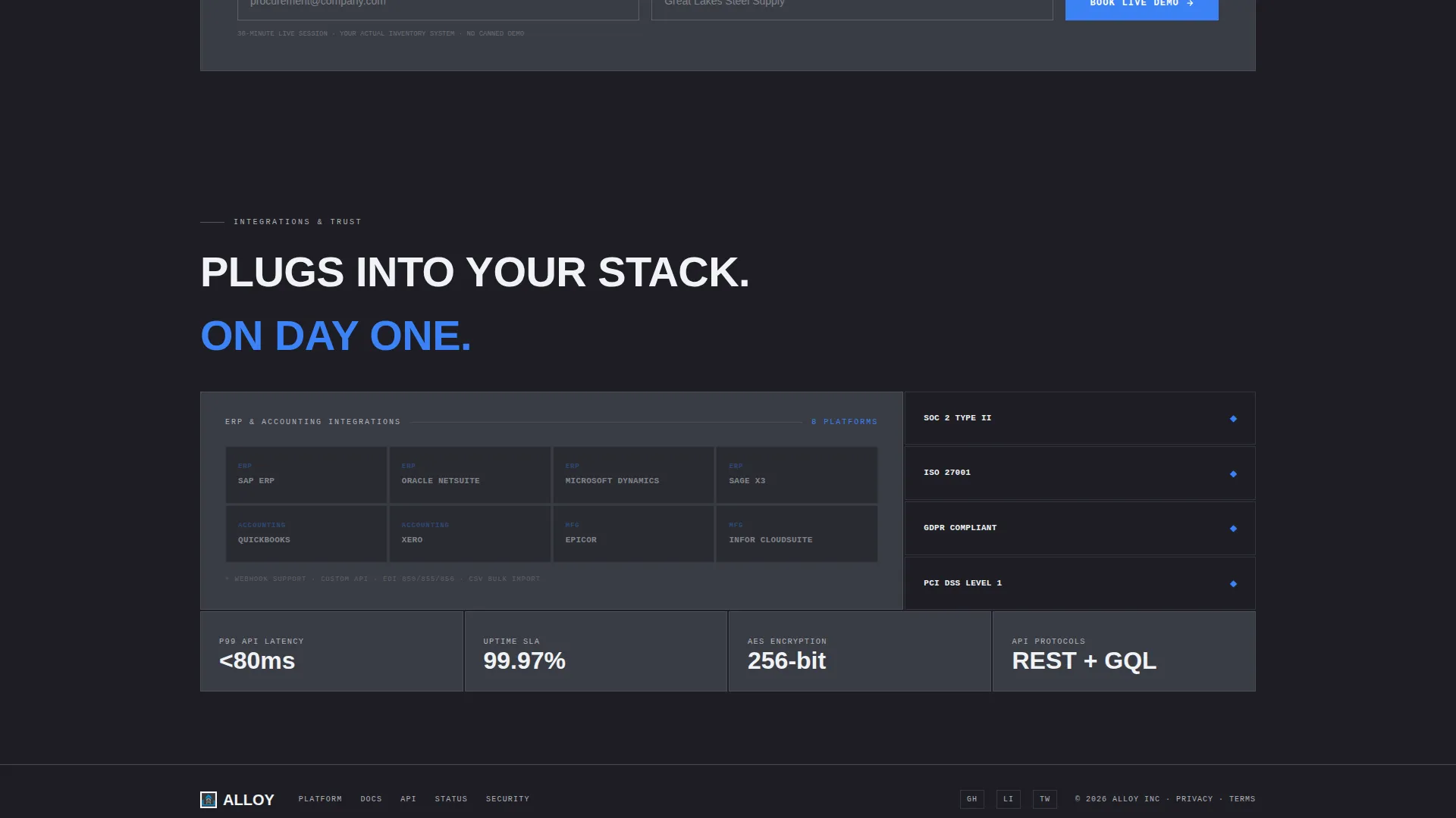 Steel Vertical SaaS Booking Website Template