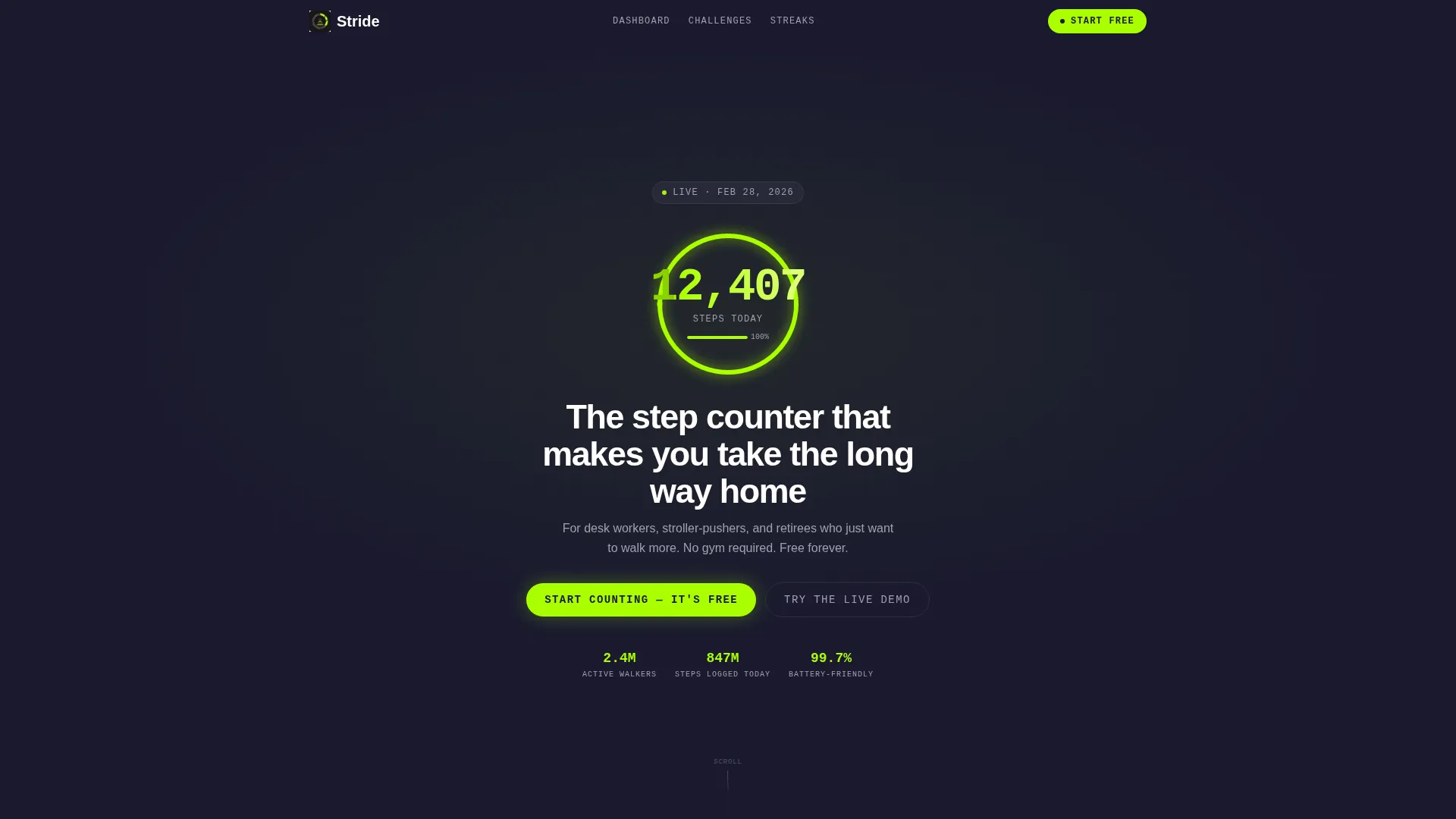 Dashboard Fitness App Landing Page Template