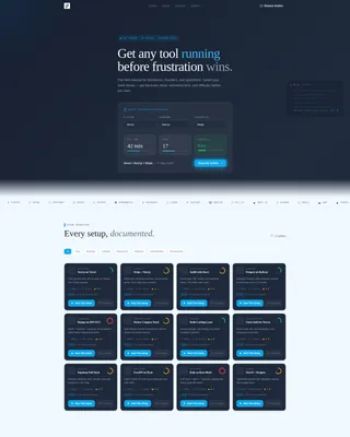 Step-by-Step Setup Guide Directory Landing Page