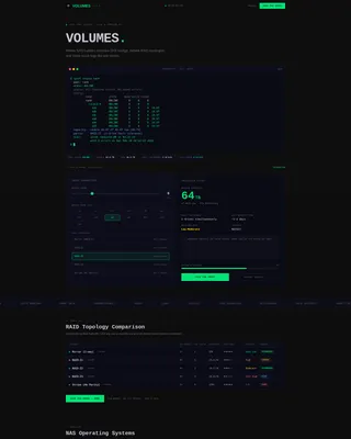 Storage Forum Landing Page Template with ZFS Calculator