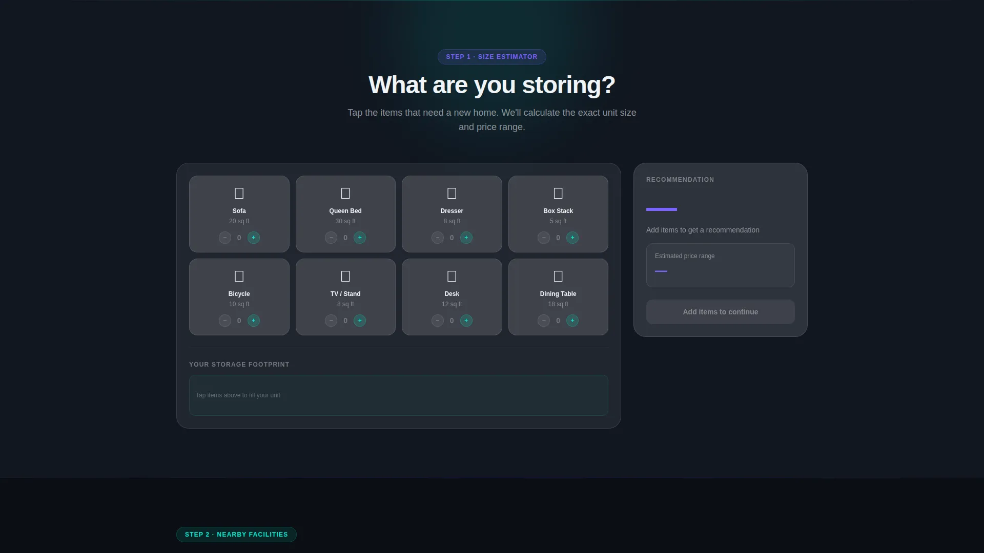 Storage Directory & Listing Landing Page Template