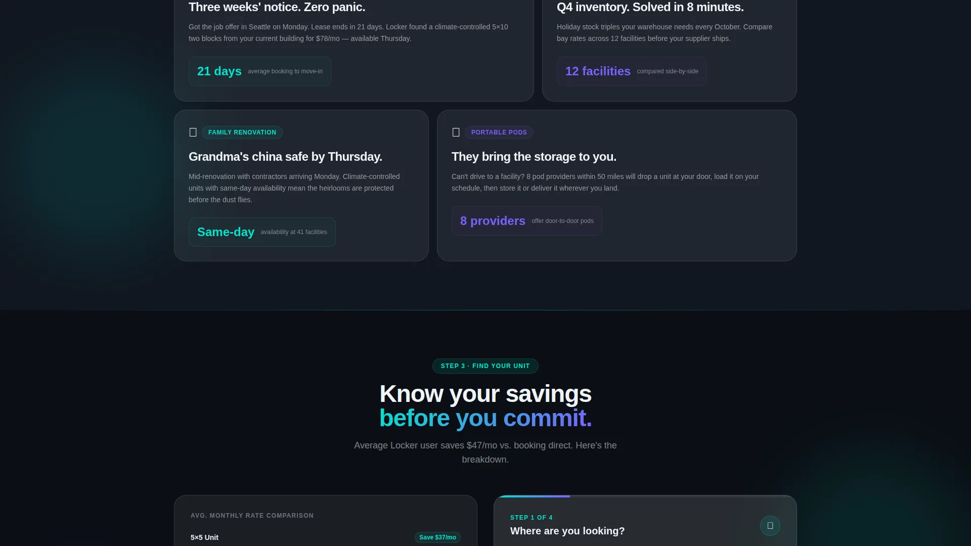 Storage Directory & Listing Landing Page Template
