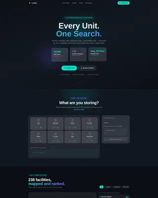 Locker - Powerful Storage Landing Page Template