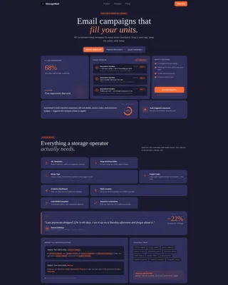 Email Landing Page Template for Self-Storage